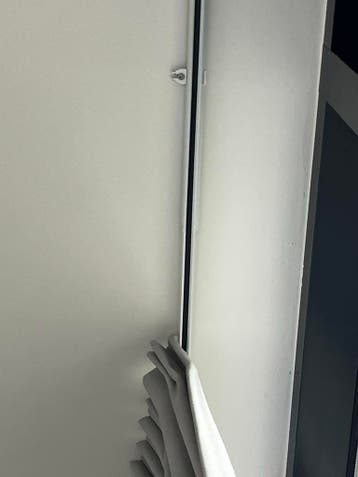 Verduisterende gordijnen 2.65m met rails