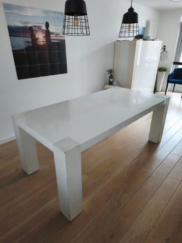 Eettafel wit 200x100