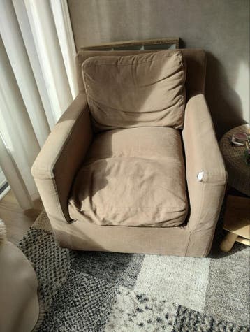 Gratis af te halen in Lichtenvoorde fauteuil - Beige.