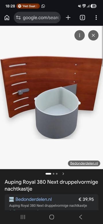 Auping Auronde druppelvormige nachtkastjes