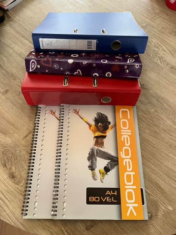 Kantoorartikelen collegeblokken