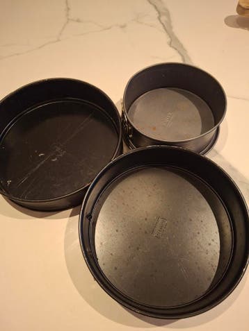 Gratis 3 springvormen met gebruiksporen