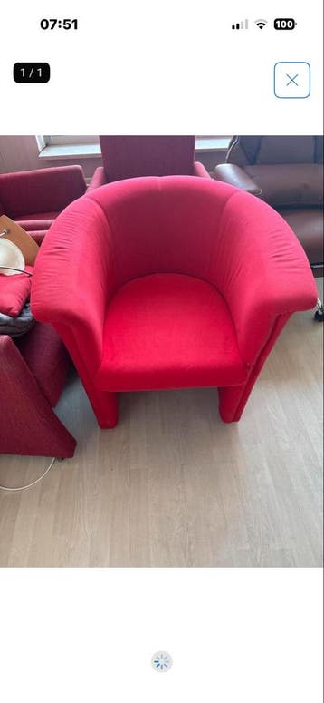 Rode fauteuil - Gratis ophalen op zaterdag