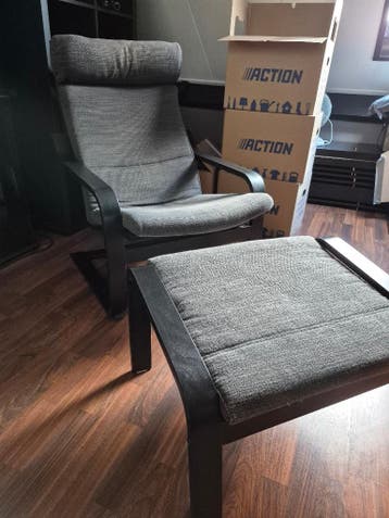 ikea loungestoel/voetenbank