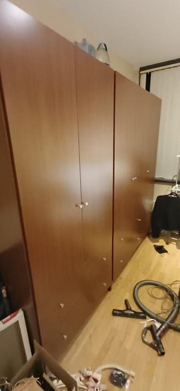 Kledingkast 5 deurs met lades en hangruimte