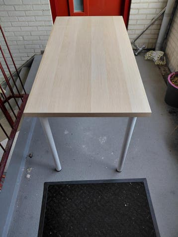 IKEA bureaublad met poten (120x60 cm)