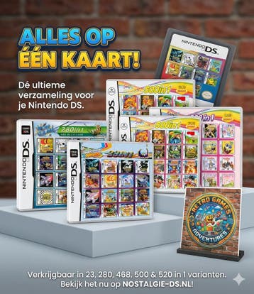 Nintendo DS 500 in 1 | Pokémon Mario Zelda Gratis verzending