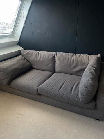 Ruime grijze lounge bank / 3-zits bank – 235 cm breed