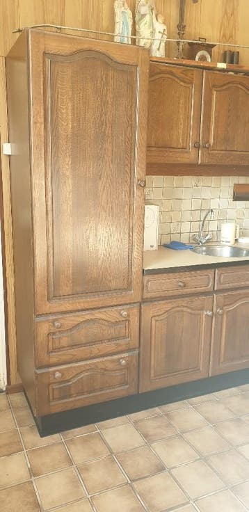 Nette eiken hoekkeuken