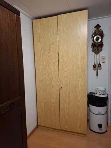 Bruine MDF hang/leg-kast