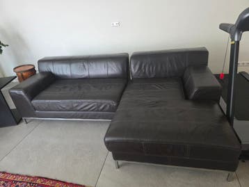 Lederen zitbank 260cm breed x 160cm