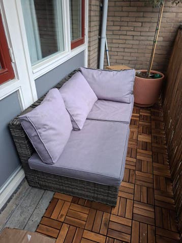 Gratis Loungebank met kussens