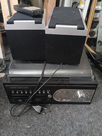 Platenspeler cassette radio cd usb