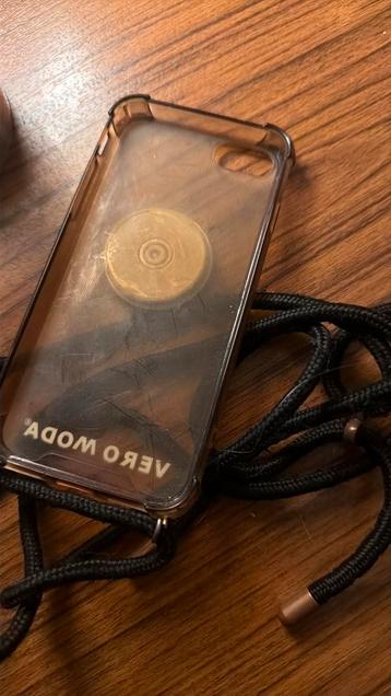 Gratis iphone 8 case transparant met koord gebruikt