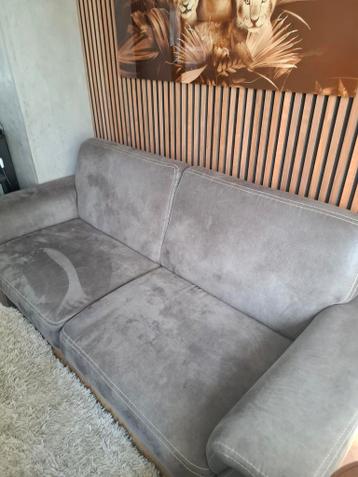 Comfortabele 2en half zitsbank - Grijs stof