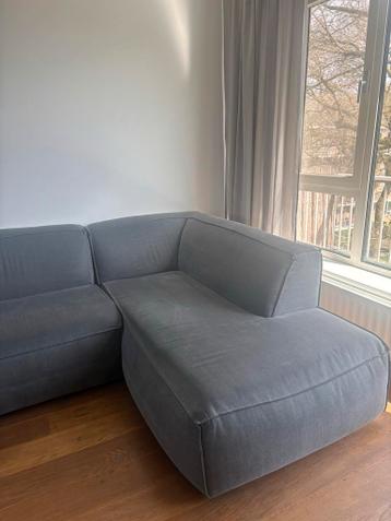 Grijze Zuiver bank met chaise longue - gratis ophalen