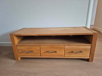 Gratis ophalen zsm Teak TV meubel met drie lades