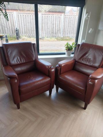 2x Leren Fauteuils - Comfortabel en Stijlvol