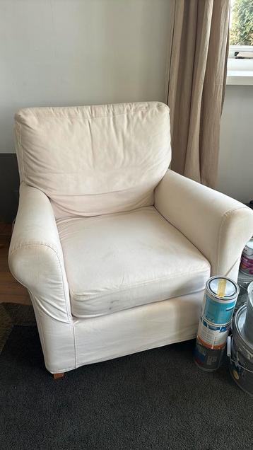 Ikea fauteuil met afneembare, uitwisbare hoes