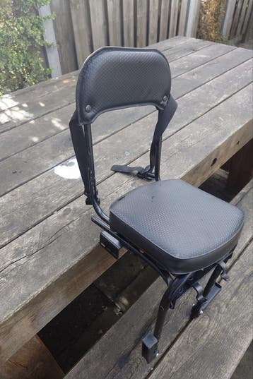 Kinderzitje voor op de bagagedrager