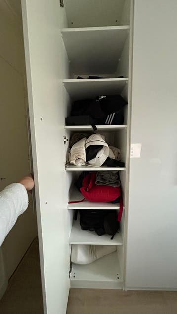 Grote IKEA PAX kledingkast hoogglans wit