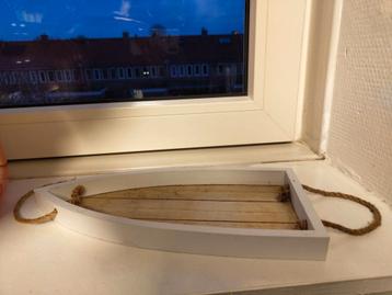 Gratis: Decoratie bootje wit hout