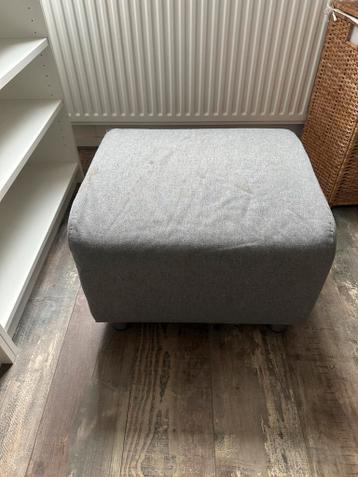 Gratis Ikea poef - grijs, wasbare hoes, 56x56x40cm