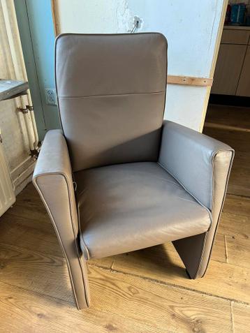 Gratis ophalen : Leren Fauteuil Relax Stoel Grijs Leer