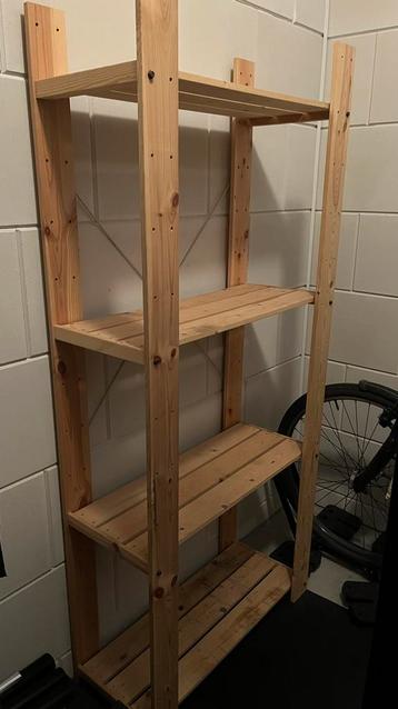 Stellingkast hout 78x34x174 GRATIS AFHALEN