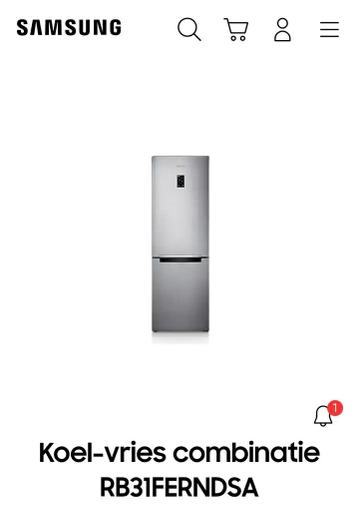 Samsung koel-vries combinatie (GERESERVEERD)