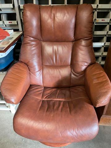 ** GRATIS ** LEREN FAUTEUIL **