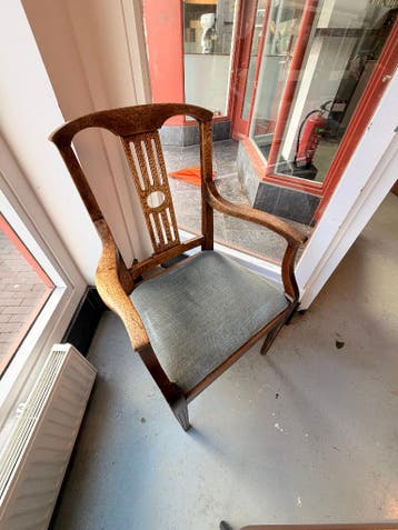 Vintage Houten Fauteuil