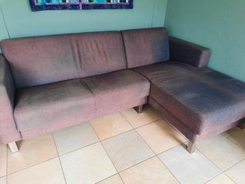 3-zits bank met Chaise Longue rechts - verkleurd