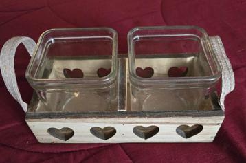 Decoratieve houten houder