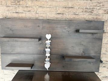 Wandbord steigerhout grijs