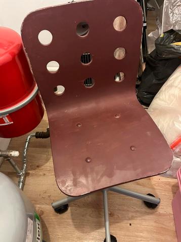 Gratis bureaustoel Ikea hout