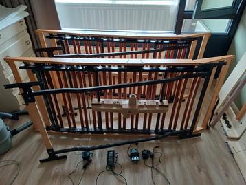 2 elektrische lattenbodems 200x90 cm