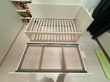Ikea uitschuifbaar bed - wit