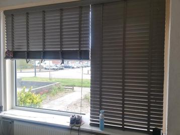Kunststof jaloezieën, antraciet grijs - Gebruikt