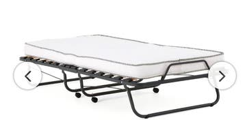 2 opklapbare 1 persoons bedden; model Migliorr. Mt 90x200