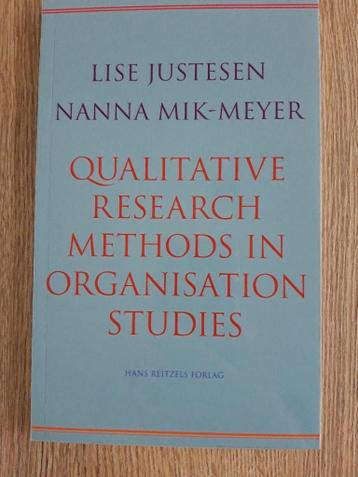 Qualitative Research Methods in Organisation Studies
