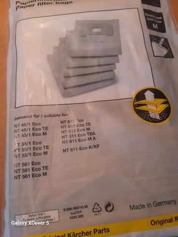 Kärcher papieren filterzakken voor stofzuigers