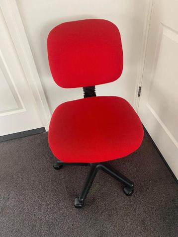 Verstelbare rode bureaustoel