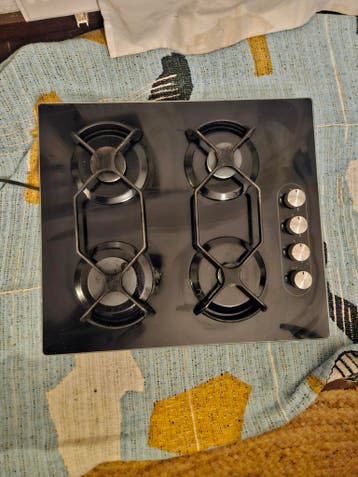 Gasfornuis - 4 Kookzones - Zwart Design