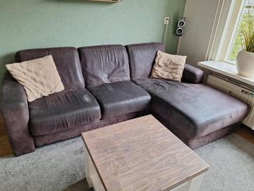 Hoekbank met chaise longue bank gratis!!!