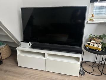 IKEA Televisiemeubel TV-meubel BESTÅ glasplaat en softclose