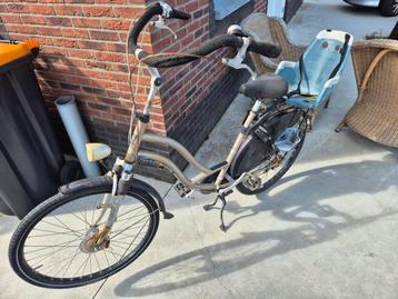 Sparta damesfiets met kinderzitje