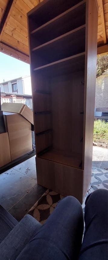 Besta kast plus 2x opzet licht eiken