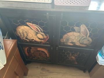 Veel opbergruimte in konijnenkastje