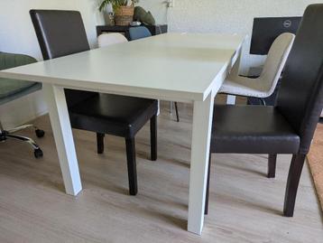 GRATIS AFHALEN: Eettafel Ikea Näsinge, incl. 4 stoelen